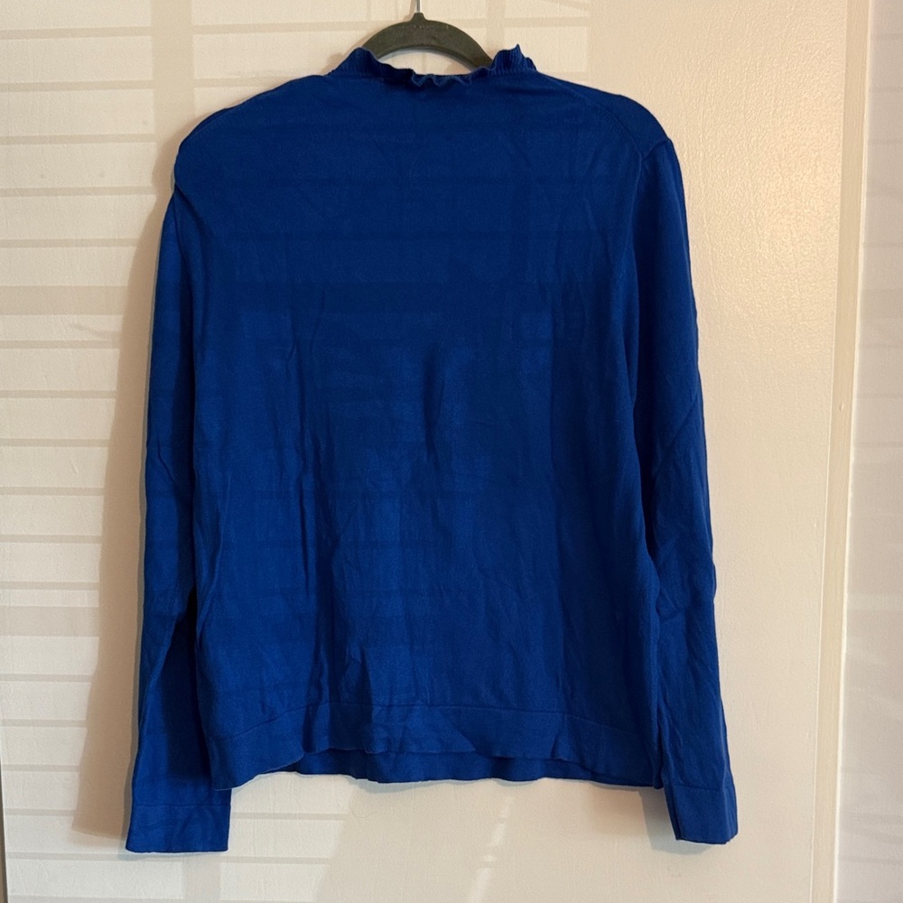 J. Crew Factory Blue Crew Neck Sweater - Picture 5 of 7